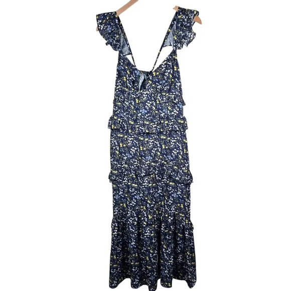 2/$30 Altar’d State Size Large Maxi Dress Tiered Ruffle Floral Boho - Picture 1 of 10